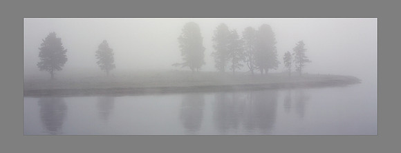 Pano 13x34 Foggy Yellowstone River working